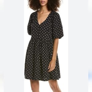 Madewell ikat floral mini dress